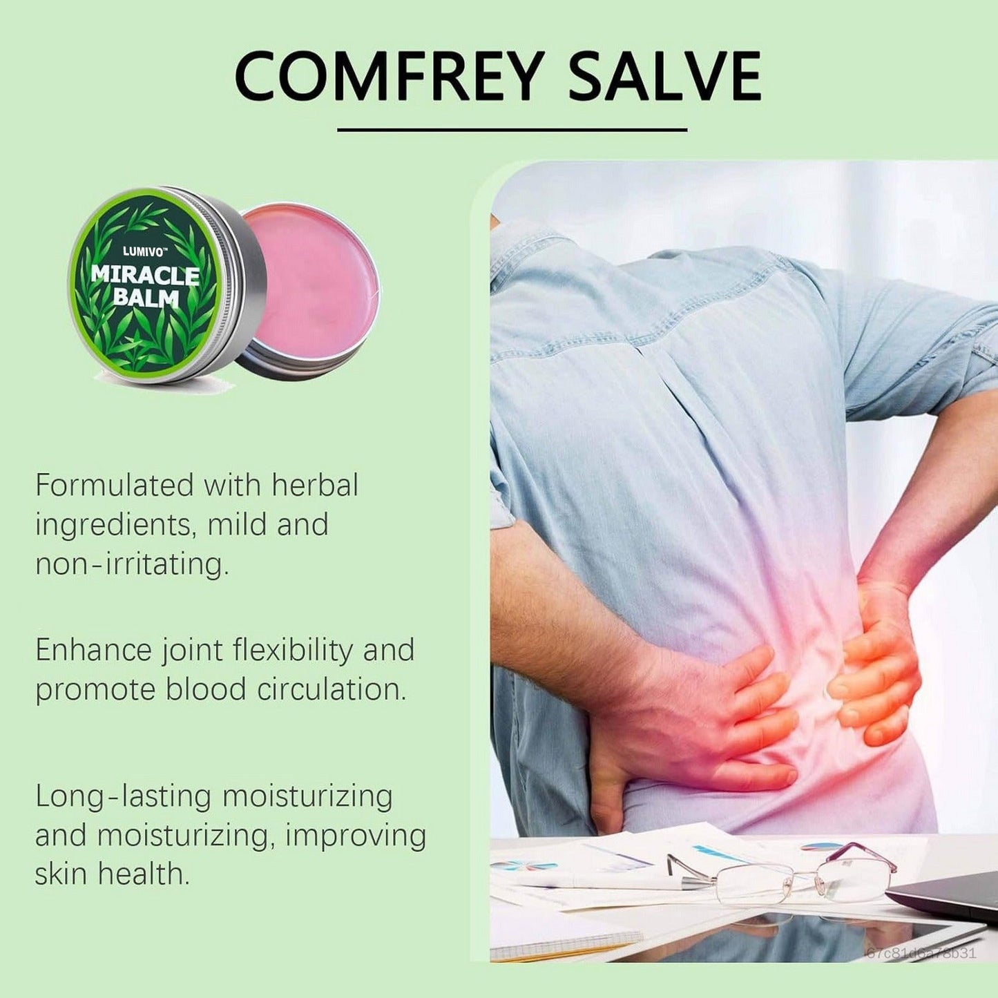 Miracle-Balm Relieve Fatigue Soreness Pain Relief Cream for Shoulder Lumbar Knee Ankle CBS-PH